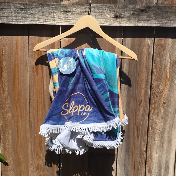 Slippa Other - Blue and White Women's Beach Towel